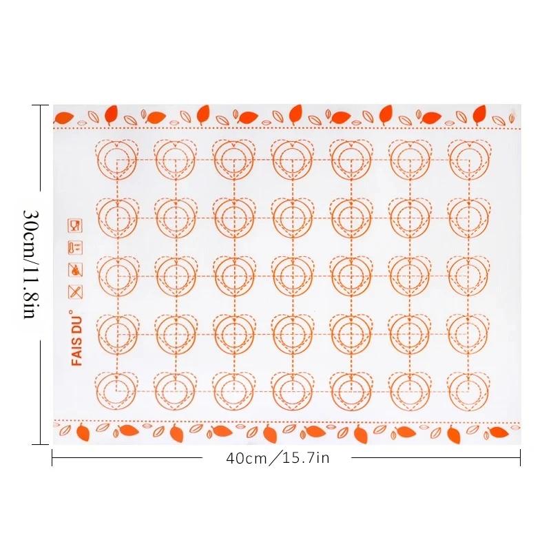 Baking Mat Non-Stick Surface for Macarons Cookies Fondant Easy Clean Reusable Bakeware Sheet Perfect for Home and Commercial Use