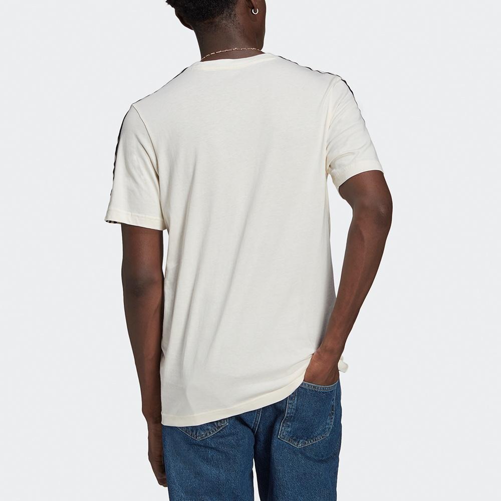adidas originals MENS Sprt 3 Stripe T Casual Sports Crew-neck Short Sleeve White Men's GN2422