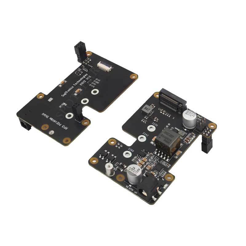 X1012 POE Ethernet Power Supply PCIe To M.2 NVMe SSD Expansion Board for Raspberry Pi 5