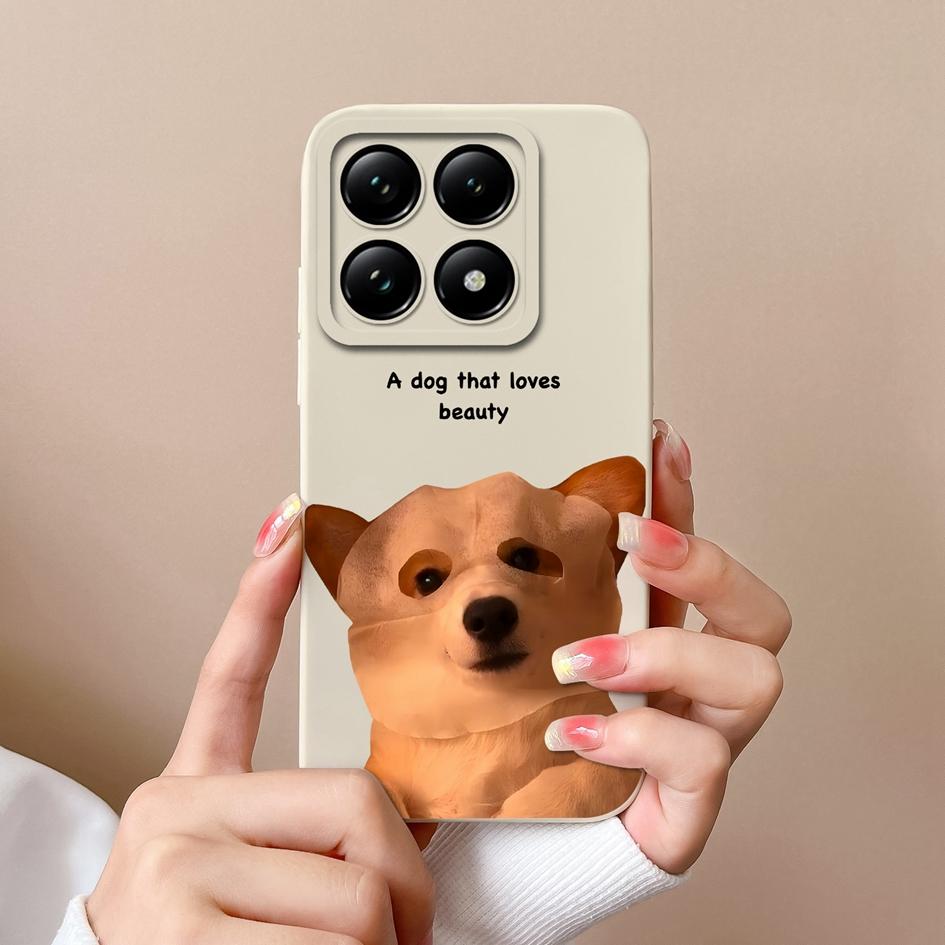 Weiche neue Hüllen für Xiaomi 14T 15 Pro Capa Hübsche Wolkenblumen Stilvoller Schutz aus flüssigem Silikon Langlebiger Anti-Tropfen für Xiaomi Shell Back Covers