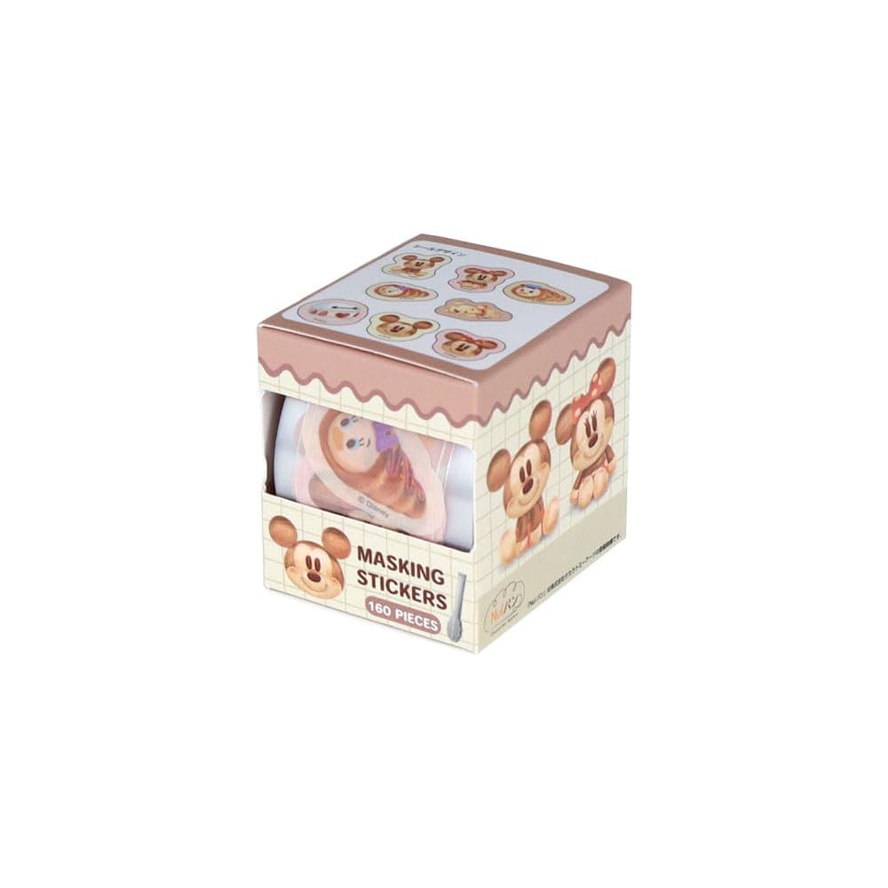 Sun-Star Stationery Disney Stickers Masking Material Box Brown