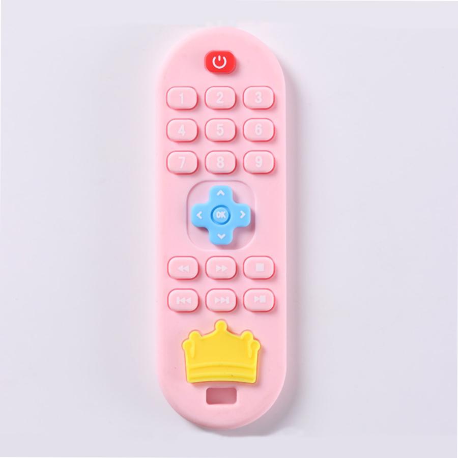 Non-Toxic Children'S Silicone Remote Control Teether Baby Oral Appetite Period Soothing Remote Control Teething Bite Gum Anti-Eating Toys