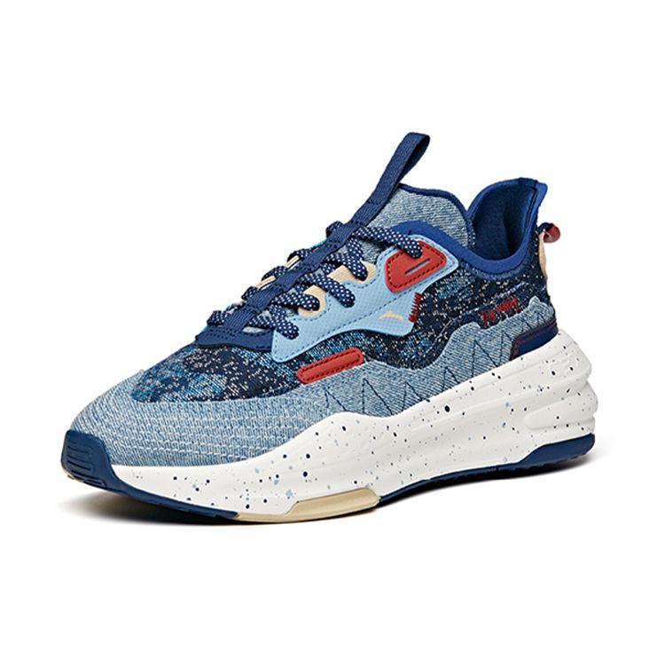 Anta Seria C37 Antypoślizgowe Amortyzujące Buty Skate Niskie Trampki Damskie Denim 922128081-8