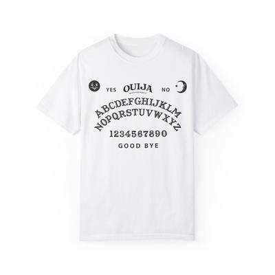 Ouija Board Trendy Art Style Summer Casual TShirt Unisexs and Womens Luxury Brand Top