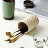Ceramic Utensil Holder Deep and Stable Porcelain Utensil Jar  Housewarming Gift