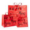 Paper Gift Packing Bag Bow Ribbon Clothing Handle Bag Durable Present Wrap Bag Celebration
