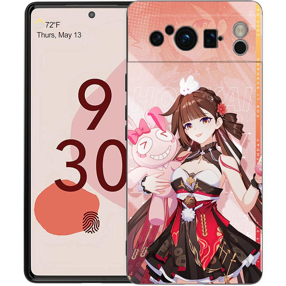Honkai Impact 3rd Phone Case For Google Pixel 8 A 7 6 Pro 6A 5G Black Soft Shockproof Back Cover Silicone TPU Shell Coque