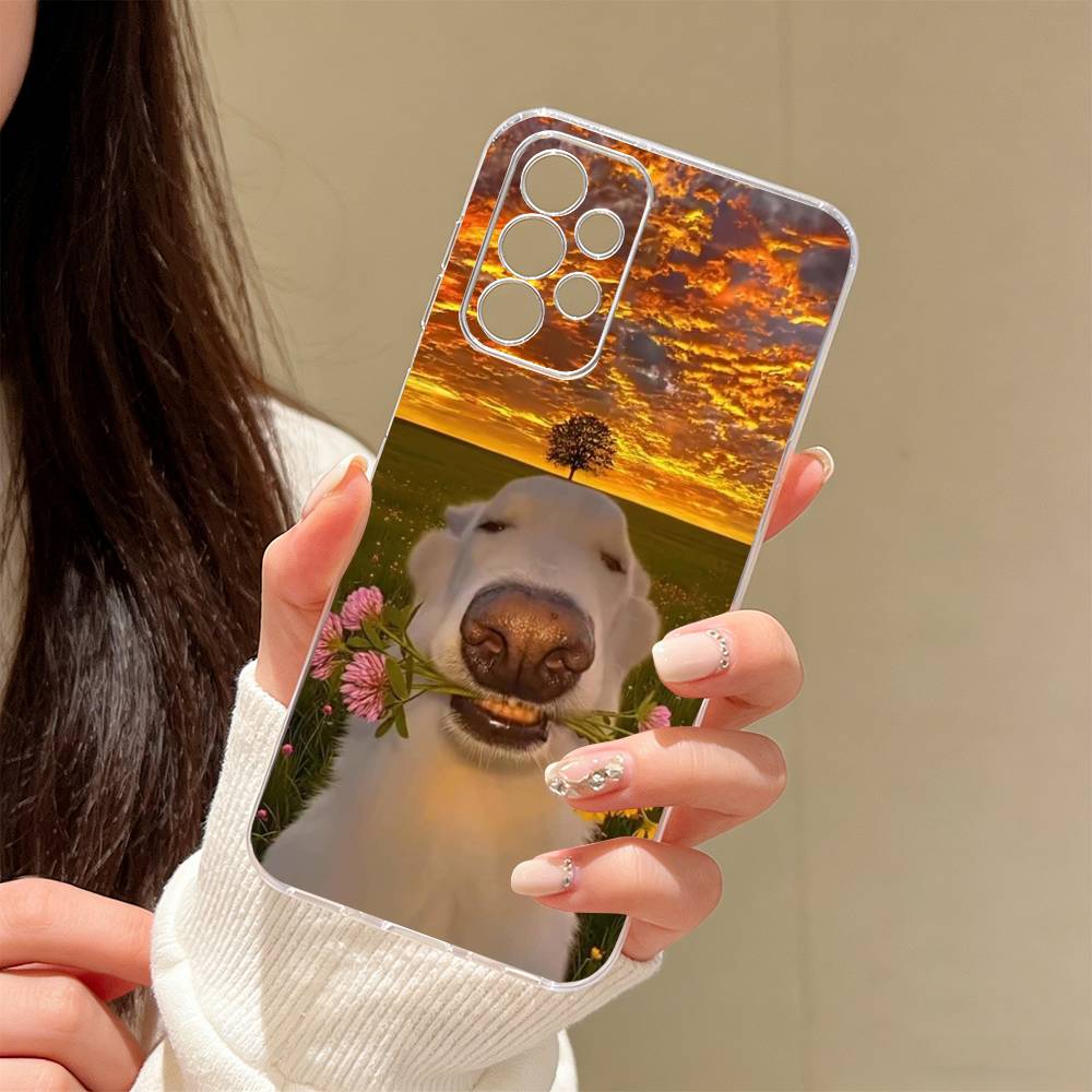

Sunset & Dog Phone Case Phone Case For Samsung S25,S24,S21,S22,S23,S30,Ultra,S20,Plus,Fe Transparent Cover Samsung S20plus5G