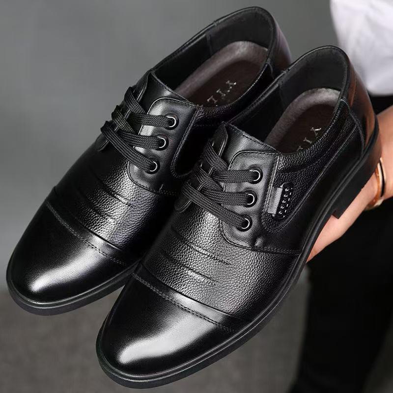 

Casual leather shoes soft sole formal wear business comfortable breathable sports leather shoes 44