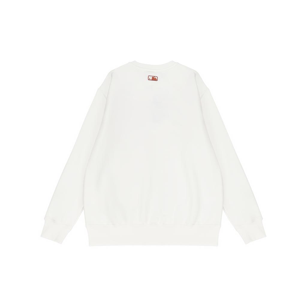 New MLB Sweatshirts Unisex Ivory White 3AMTB0124-50IVS