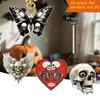 Car Pendant Halloween Series 2D Doll Charm Ghosts Pumpkins Skeletons Festive Car Ornament Auto Rearview Mirror Decoration