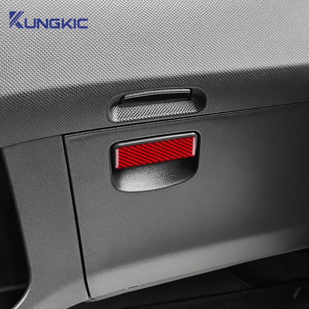 Real Soft Carbon Fiber Sticker For Toyota Yaris 2006 2007 2008 2009 2010 2011 LHD RHD Car Co-pilot Tool Box Switch Frame Trim