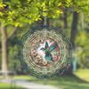 10-inch Hummingbird Wind Spinner – 3D Kinetic Metal Hanging Sculpture with 360° Rotating Hook, Vibrant Floral & Bird Design