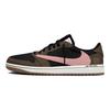Travis Scott x Air Jordan 1 Resistente à Abrasão Resistente à Abrasão Sapatos de Basquete Baixos Vintage Unissex DZ4137-700(Equipe938-)