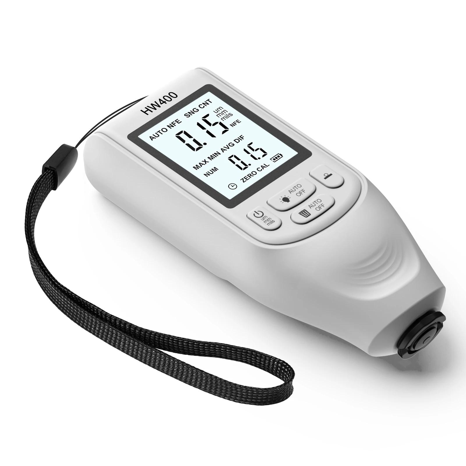 HW400 Толщиномер покрытия автомобильной краски Толщиномер покрытия металла гальваническим способом автомобильной краски 1 шт.