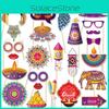 Handheld Photo Diwali Props Accessories With Cartoon Style For Decor Festival
