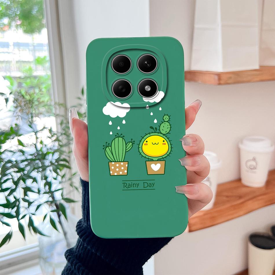Case For Redmi Note 15 Pro Plus Candy Painted Flower Phone Cover For Redmi Note15 4G 5G Soft Camera Protecion Liquid Back Covers