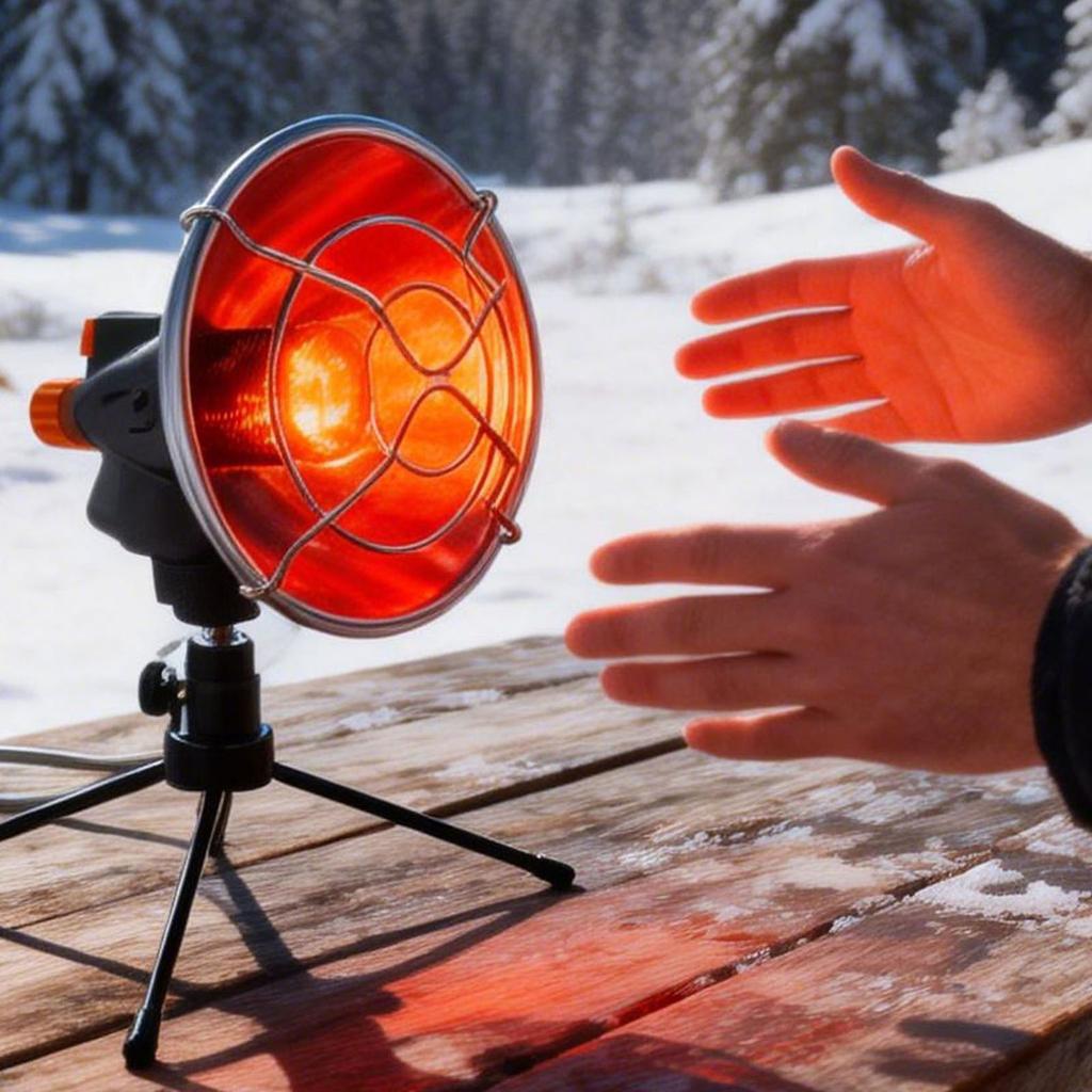 Gas Heater Tripod Heat Proof Stainless Steel Hose Portable Camping Heater Tripod Stand for Outdoor Fishing