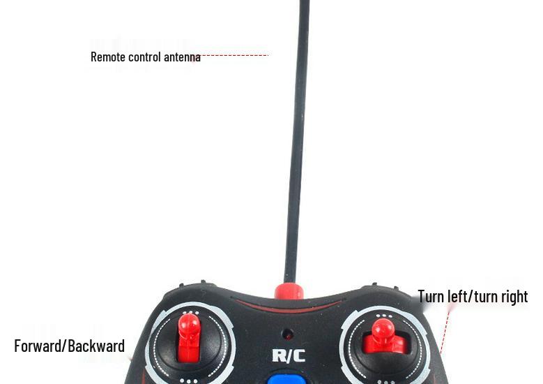 Children's Rechargeable Remote Control Excavator Bulldozer Toy with Lights