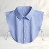 Women's Fashion Cotton Fake Collar for Suits - Minimalist Half-Shirt Style, Versatile & Convenient, Removable Collar