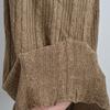 Spring/Summer New Arrival Pure Color Cable Stitch Elastic Stretch High Waist Knit Skirt Women's Clothing Silm Slim Looking Slit Midi Skirt