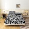 3 Piece Classic Leopard Print Fitted Sheet Set With 2 Pillowcases HD Digital Printing For Home Dorm Bedroom