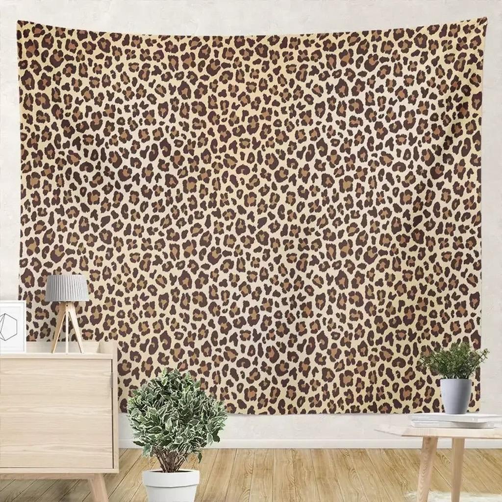 Wildlife Brown Wildlife Leopard Tapestry Living Room Bedroom Dormitory Wall Tapestry Art Decoration