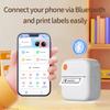 Tragbare Mini-Drucker Drahtlos BT Tintenlos Etiketten-Foto-Aufkleber-Maker Drucker Preisauszeichner für Büro Schule Küche