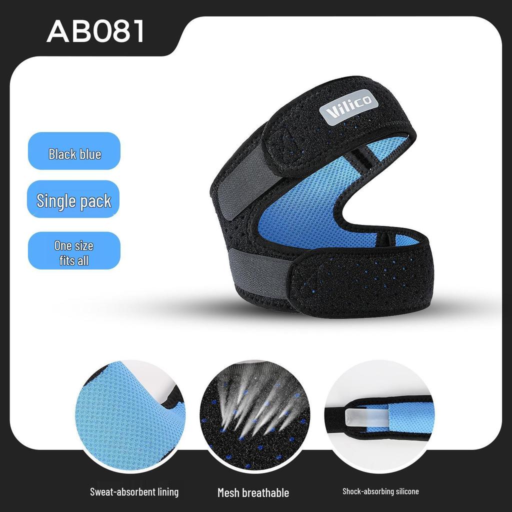 Breathable Compression Patella Strap: Anti-Slip, Shock-Absorbing Knee Protector for Running