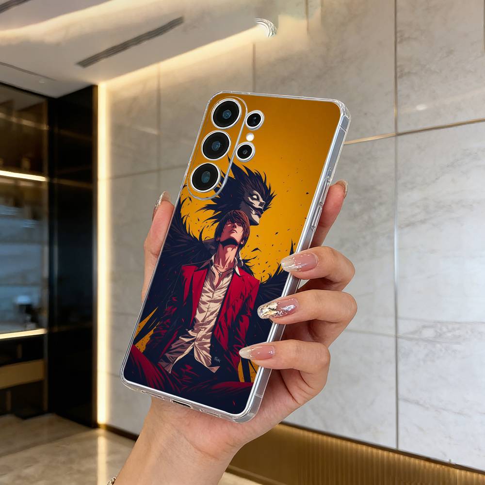 

D-Death -Note Лайт Ягами -L Чехол для телефона для Samsung S25,S24,S21,S22,S23,S30,Ultra,S20,Plus,Fe,Lite Прозрачная крышка Samsung S23plus5G