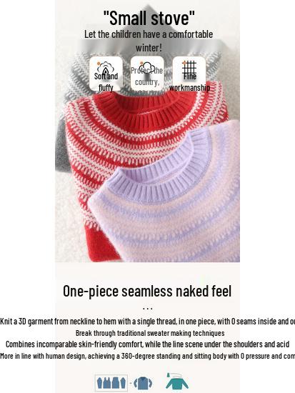 Unisex Schwwerer Fair Isle Wollpullover - Herbst/Winter Halber Rollkragen Basisschicht
