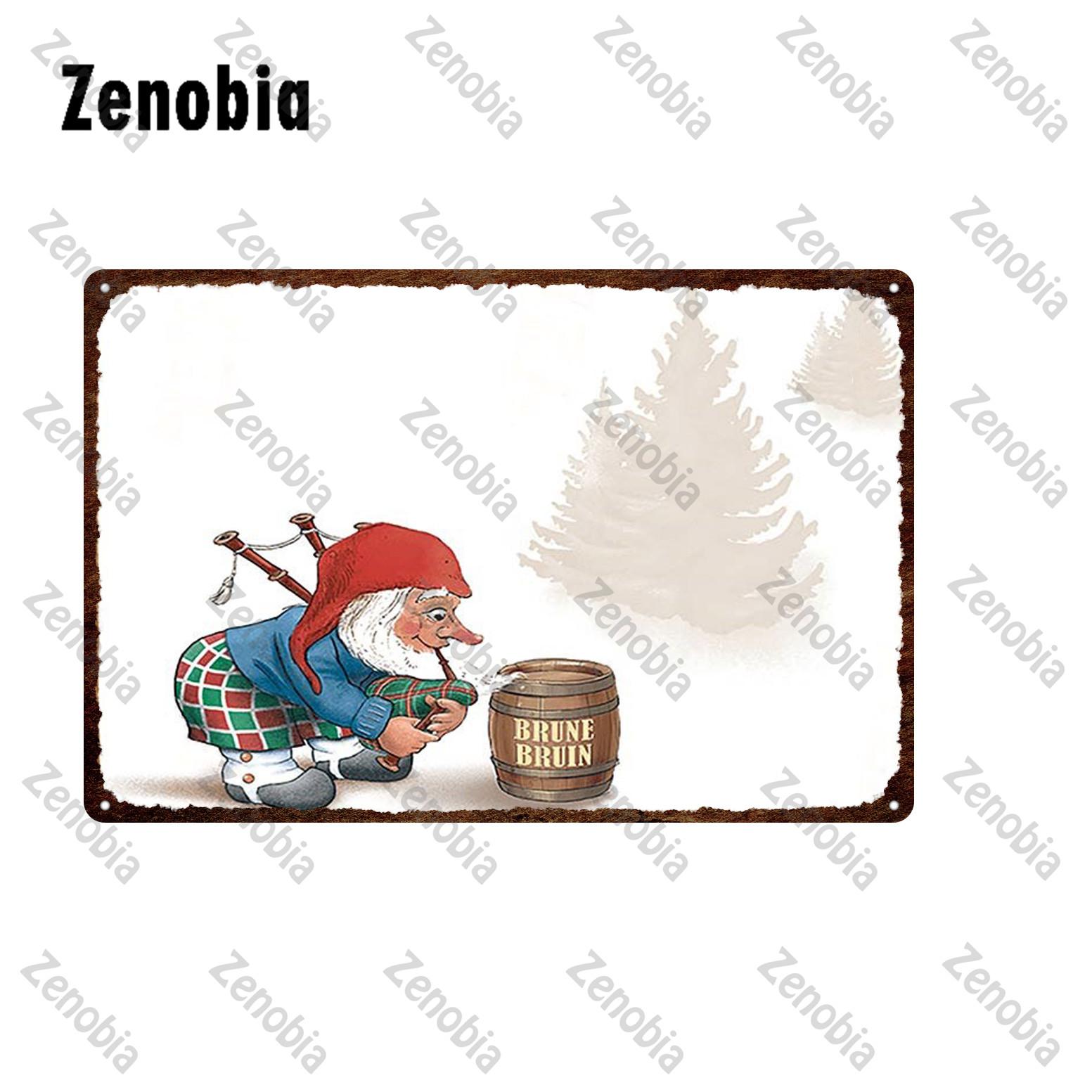 Пивной металлический знак, плакат, винная тарелка, винтажная табличка, металлический плакат La Chouffe, настенные наклейки, декоративная жестяная табличка, бар, паб, декор 20x30cm