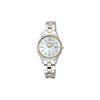 SEIKO Lukia Series 100 Meters Waterproof Solar Quartz Steel Strap Women's Watch White Dial SSVV084