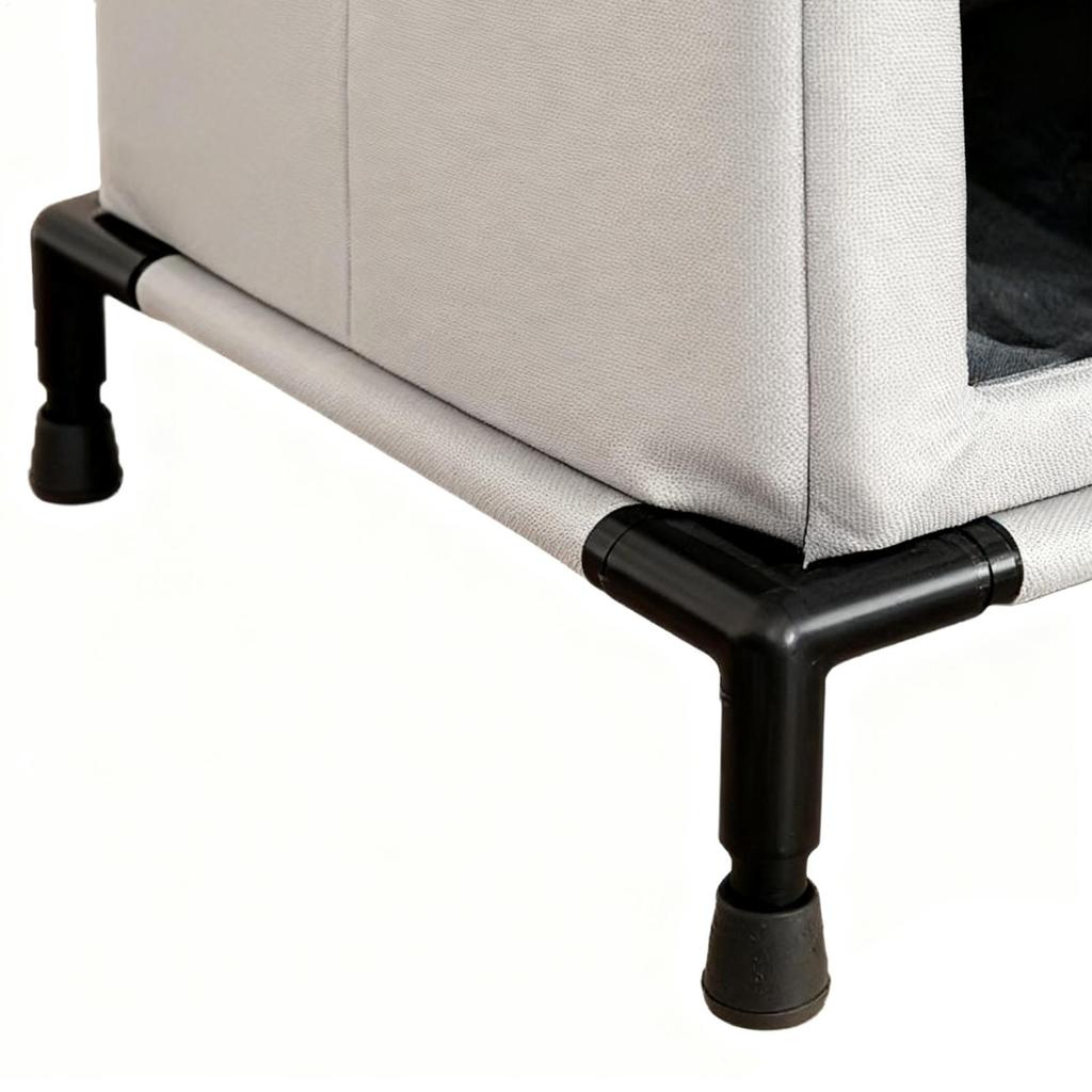 Outdoor Cat House Foldable Waterproof Winter Animal Tent Bed Outside Cat House Weatherproof With Elevated Base For Yard Garden