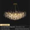 Elegant French Crystal Chandelier: K9 Aluminum Art Lamp for Living, Dining, and Bedroom
