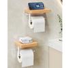 Beech Wood Punch-Free Toilet Paper Holder