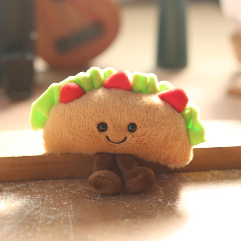 Plush Sandwich Keychain With Soft Short Plush For Kids And Teens