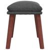 Footstool Dark Grey 45 X 29.5 X 35 Cm Fabric