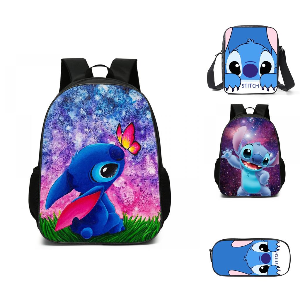 Disney Lilo Stitch Backpack High-capacity Travel Bag For Kids Boys Girls Daily Use