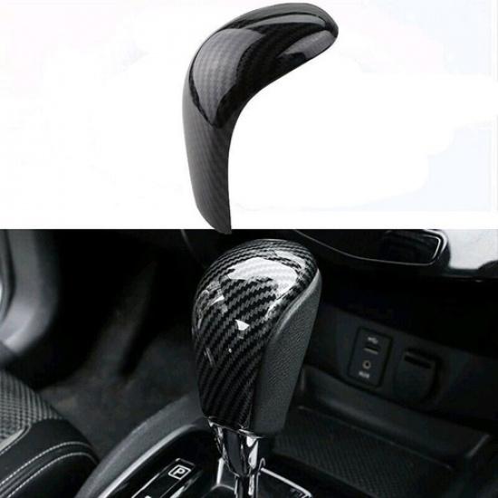For Nissan Rogue/ X-Trail 2014-2016 Carbon Fiber Gear Shift Knob Trim Cover 1PCS
