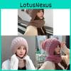 Korean Style Knit Hat With Scarf For Winter Warmth And Windproof Protection