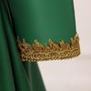 Dark Green Long Sleeve Princess Dress - Middle Eastern Muslim Holiday Attire
