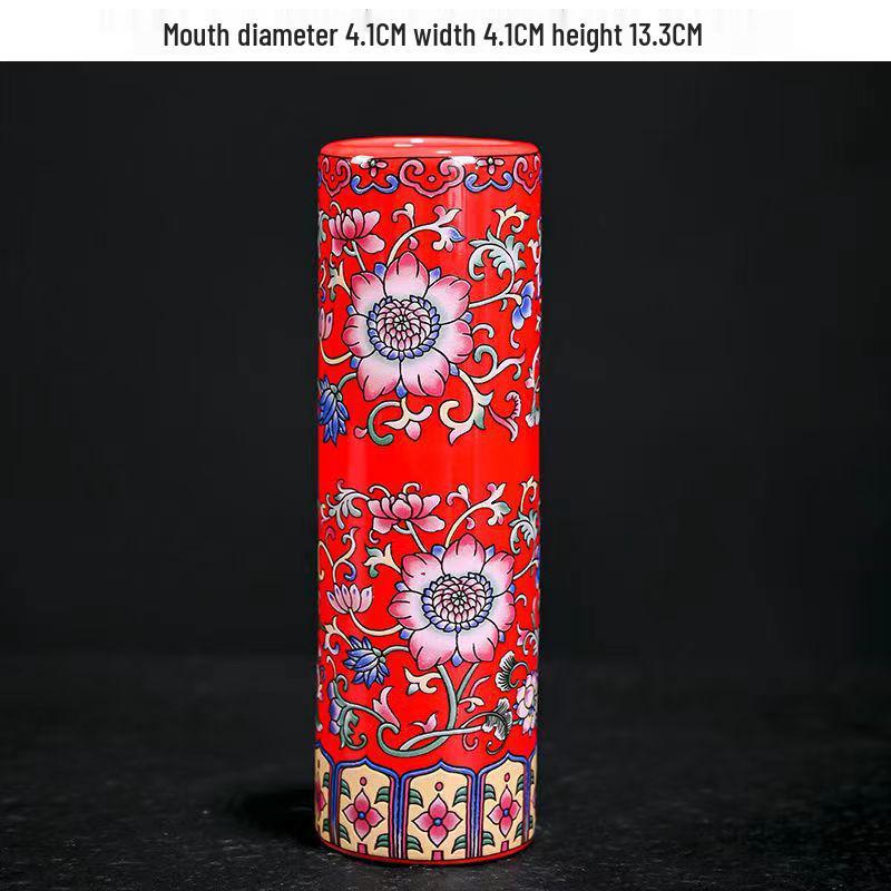 Antique Blue and White Chinese Porcelain Vase - European & American Handicraft for Flower Arrangements