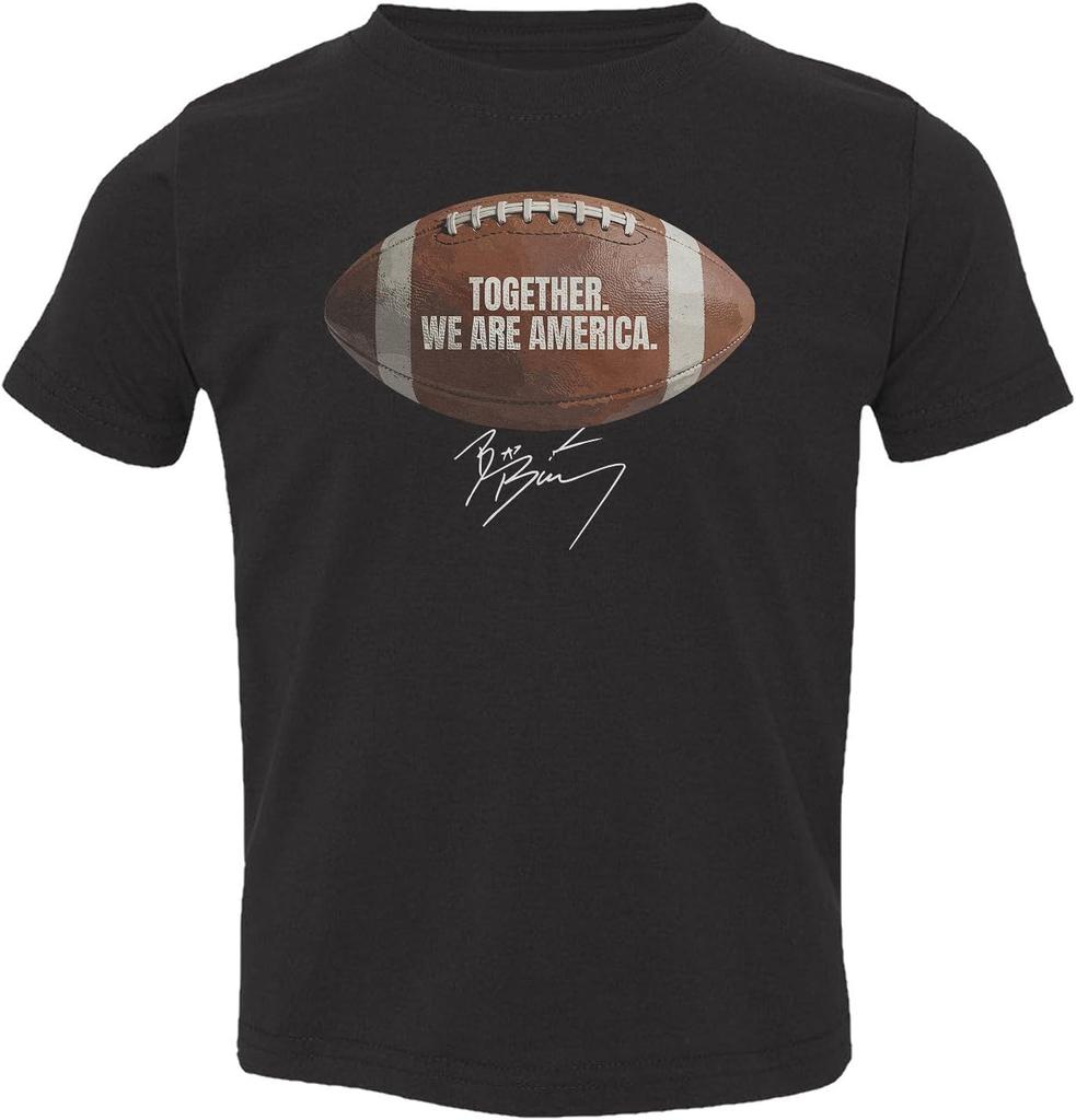 American Football Together We Are America Signature T-shirt