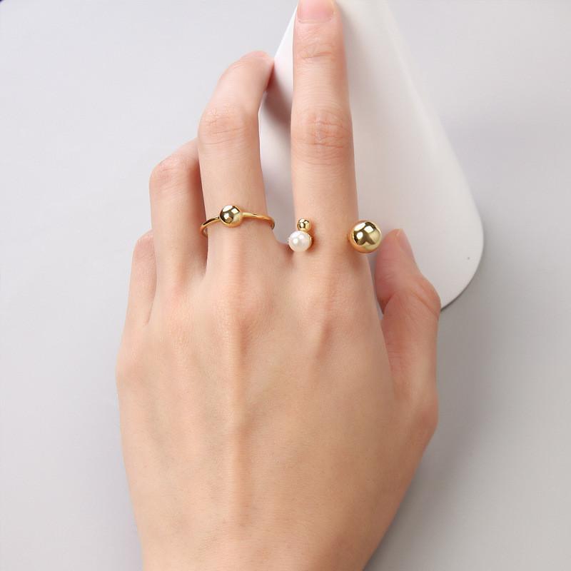 Inspired Ins Chic S925 Open Ring For Women Adjustable Size Accessory Fashion