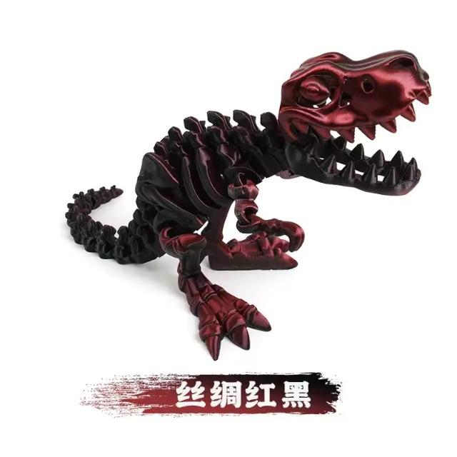 3D-gedruckter Drachen-Dinosaurier Fidget Toy, Rotierendes, bewegliches Bastelmodell, Geburtstagsgeschenk für Kinder & Schreibtisch-Landschaftsdekoration
