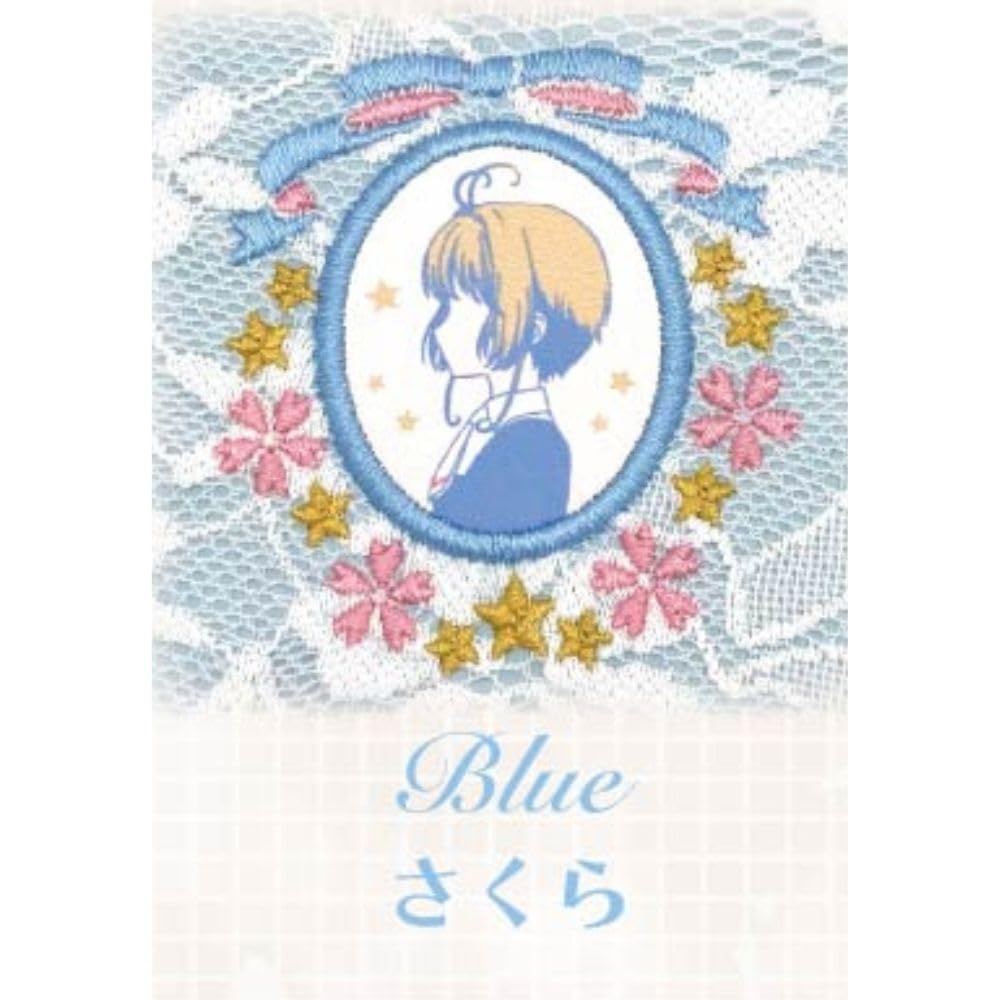 Marimo Craft Cardcaptor Sakura Drawstring Bag, Lace and Embroidery, Blue, Approx. W210 x H260 x D45mm, MCSA-039