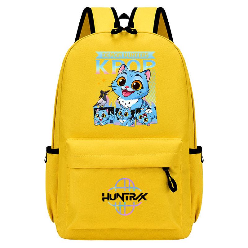 Kpop cazademonios cazademonios grupo de chicas mochila periférica niño niña estudiante mochila de dibujos animados niños de moda