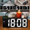 LED Digital Alarm Clock Portable Travel Clock for Bedroom Office  Kitchen Easy to Read Home Decor Battery Mains Powered