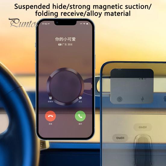 Car Phone Holder Magnetic Multiposition Installation 360 Degree Rotation Foldable Free Angle Adjustment Universal Sucker Car Phone Holder Phone Supply